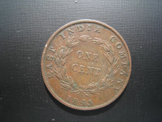 Straits Settlements - East India Company, Cent 1845.