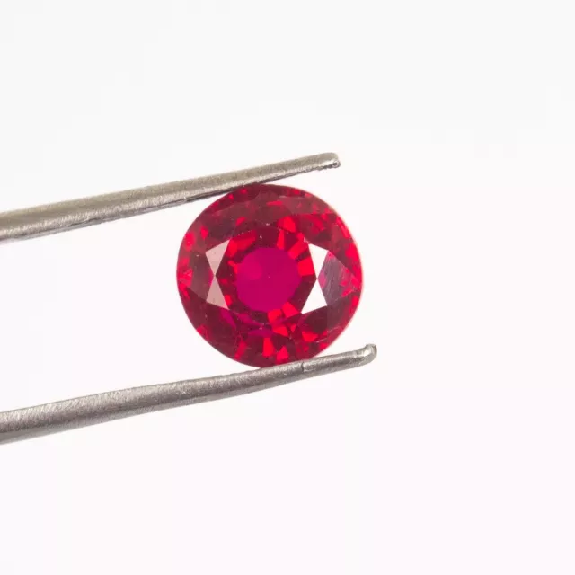 1.5 Ct Certified Natural Round Cut Red Ruby Madagascar Top Quality Gems X-250