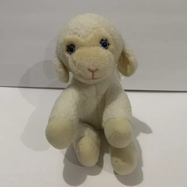 Del Monte Country Yumkin Fluffy Lamb Blue Eyes Plush Trudy Vintage 1984