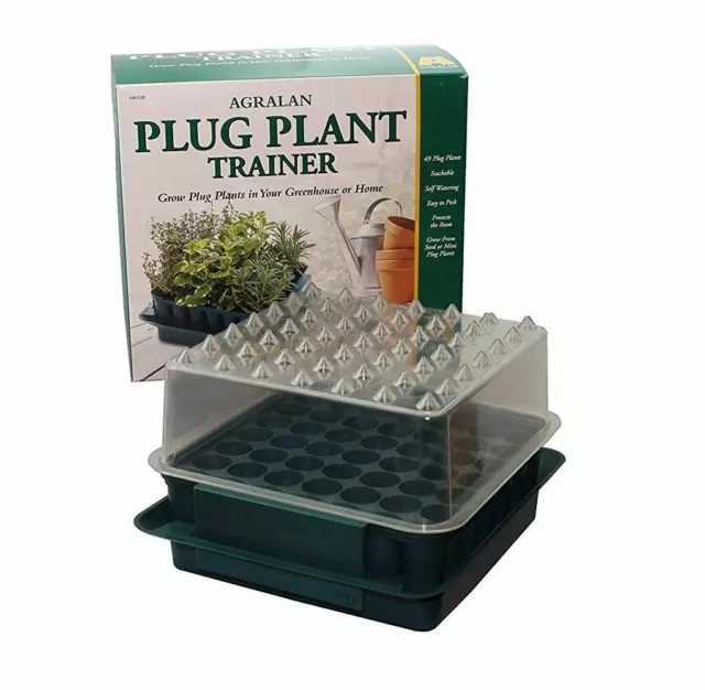 New AGRALAN Compact Plug Plant Trainer Propagator Seed Sowing Seedling Potting