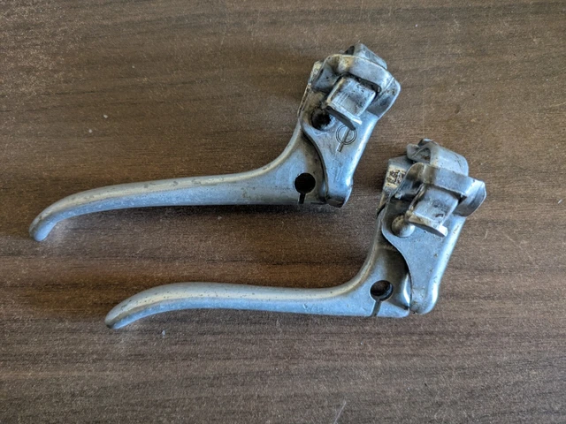 Poignées De Frein Weinmann Alu – Pour Vélo Vintage/ville, Paire Argentée