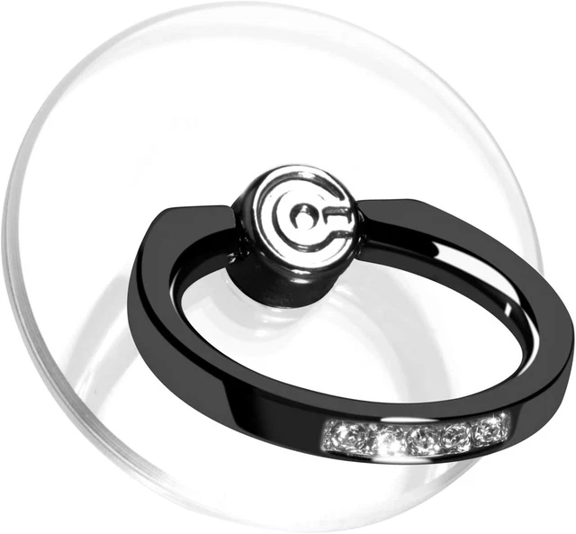 2 Supporti Ad Anello Trasparenti Per Cellulare - Grip Antiscivolo Con Base Adesiva Forte - Universale Per Telefoni E Tablet - Foto 8