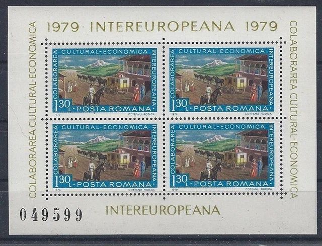 v511  Rumänien/ CEPT-Mitläufer 1979   MiNr  Block 157 **