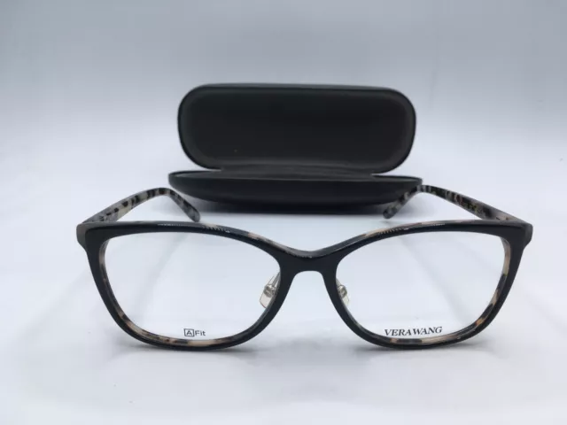 Vera wang VA36 Women's Black Tortoise Frame Demo Lens Eyeglasses 54MM