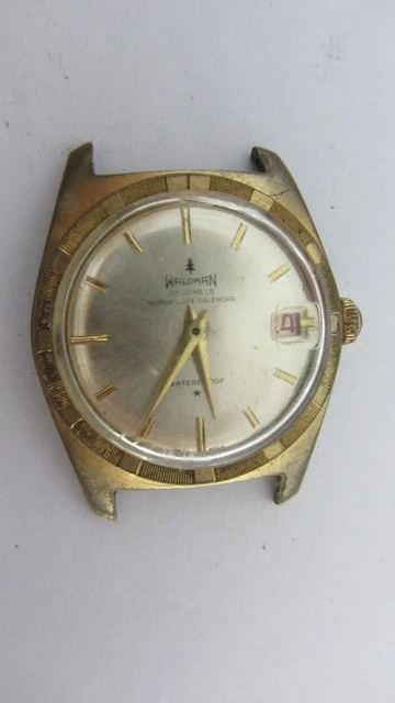 Montre Mécanique NAPPEY Ne Fonctionne Pas - Remontoir Bloqué, Pour Pièces Ou Réparation, Boîtier Chrome