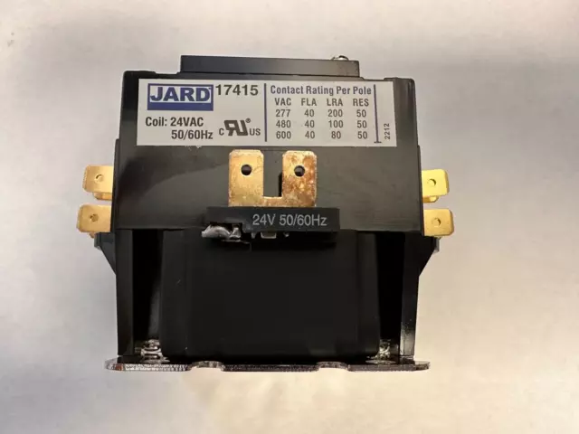 2-Jard 17415 1-1/2 Poles 40A  Definite Purpose Contactor W/Lugs Brand New