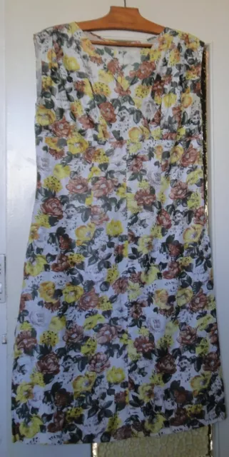 Dress Starboard Wing Without Sleeve Fabrics Floral Years 60 N° 107