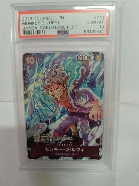 ONE PIECE Card Game Monkey D. Rufy Japanese P-041 Gear 5 Promo Dal - Foto 8