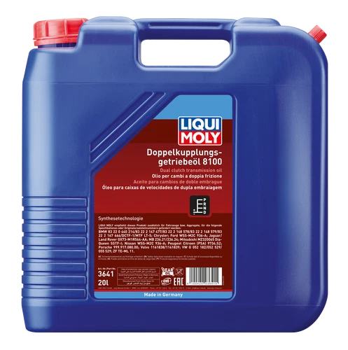 LIQUI MOLY DOPPELKUPPLUNGSGETRIEBE-ÖL 8100 DSG Getriebeöl 20 Liter ...