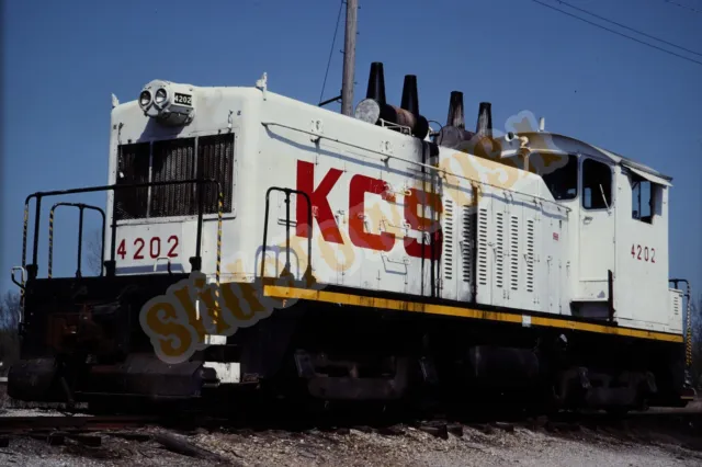 Vtg 1984 Train Slide 4202 KCS Engine X8Q159