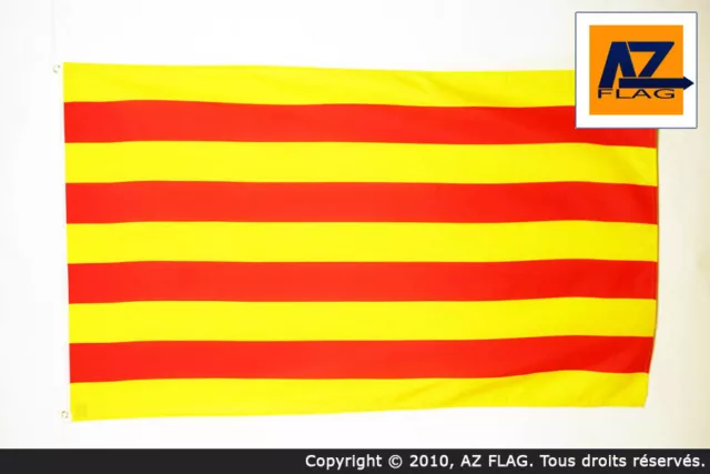 DRAPEAU CATALOGNE 90x60cm - DRAPEAU CATALAN 60 x 90 cm - DRAPEAUX - Neuf