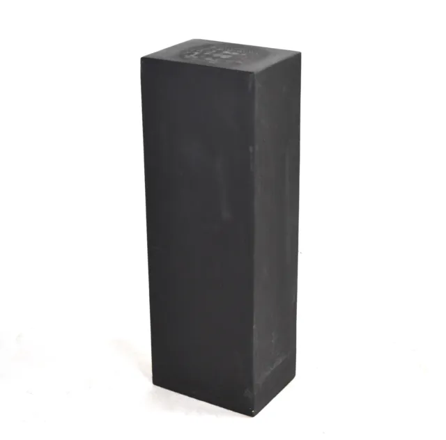 Vintage Black Wood Pedestal Sculpture Stand 36in x 12in x 9in
