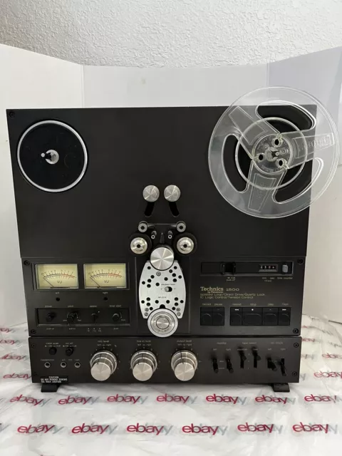 TECHNICS R S 1506 4 TRACK DECK REEL TO REEL WITH PLASTIC DUST COVER 