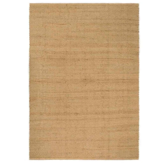 180x250 cm Natural Rectangular Ringspun Jute Rug Floor Mat Living Room Carpet