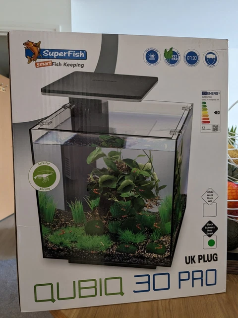 Superfish QubiQ Aquarium Pro - 30L Aquarium - Black
