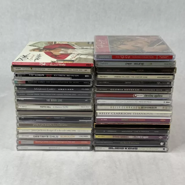 90s 2000s Music CD Lot of 31 Female Artists Beyoncé Jackson Carey Madonna Swift+