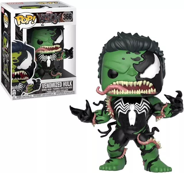 Funko Pop Marvel Venom: Venomized Hulk Vinyl Bobble-Head #366 #32690 NEW