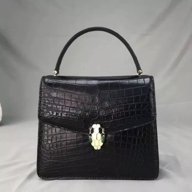 Women's Crocodile Skin Bag Genuine Alligator Crocodile Leather Handbag