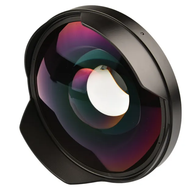 0.3X Ultra Wide Angle Fisheye Lens with Adapter for Camcorder Video Recorder 3