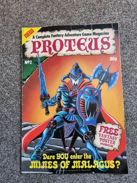 Proteus Fantasy Magazine ***ISSUE #2!!*** Adventure Game Fighting Fantasy #2