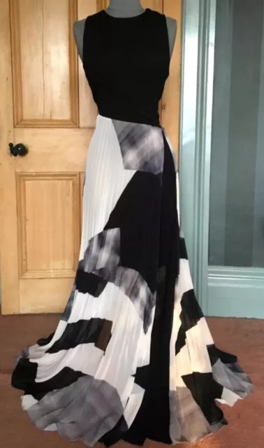 Coast katie print pleated maxi dress top