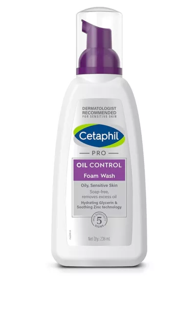 Cetaphil Pro Oil Control Foam Face Wash For All Skin Types 236ml