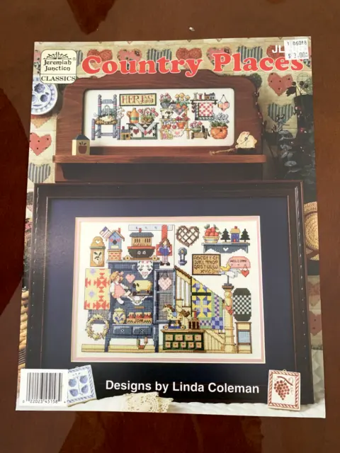 1993 JEREMIAH JUNCTION Classics "Country Places" Cross Stitch Chart by Coleman