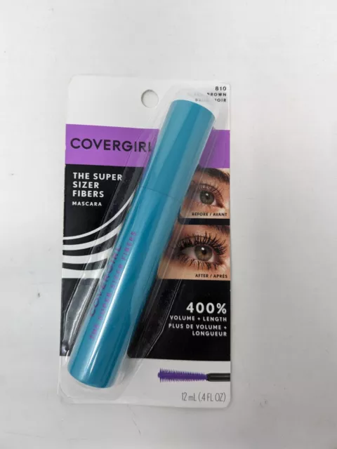 Covergirl Super Sizer Fibers Mascara 810 BLACK BROWN