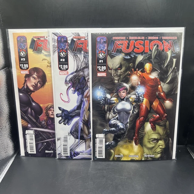 Marvel/Top Cow-FUSION (2009) Complete Series #1-3, Avengers, CyberForce(B19)(31)