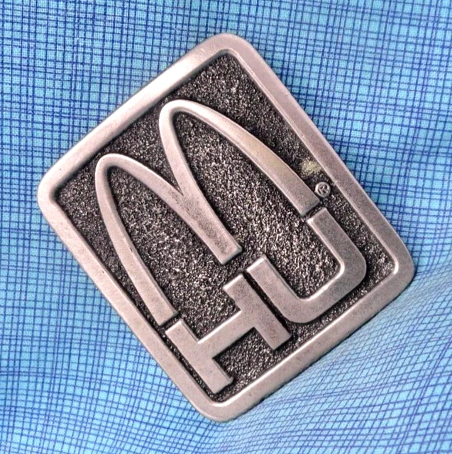 1970S MCDONALDS RESTAURANT Managers Belt Buckle Hamburger University Vtg .QRT294 39.99 PicClick