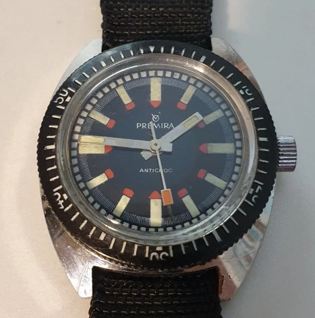 Montre Plongée Skin Diver Fresard - Cadran "Pepsi", Boîtier Tonneau - Mécanique, Fonctionnelle - Occasion