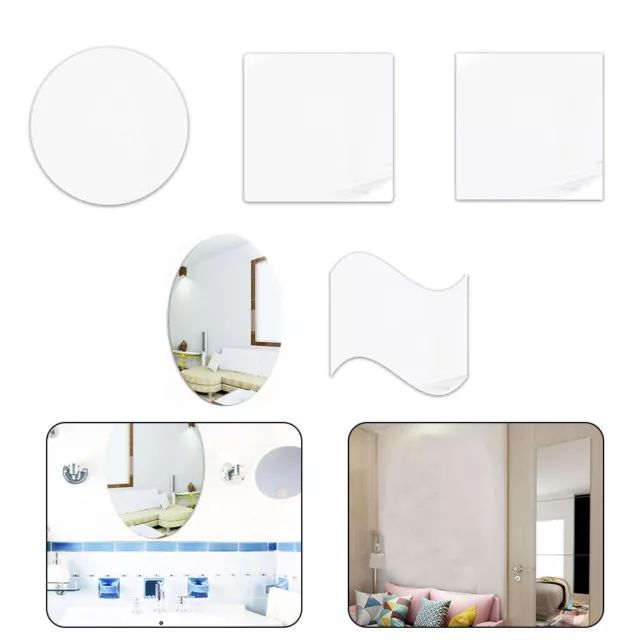 Mirror Wall Sticker Wall Sticker Easy To Install Good Mirror Effect High Quality