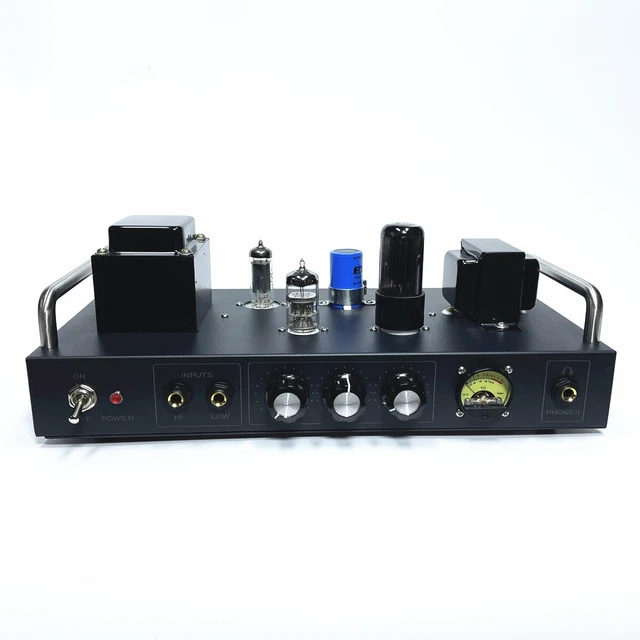 HiFi Mono Channel Tube Amplifier for Guitar Headphone Amp w/VU Meter 5W DIY KIT