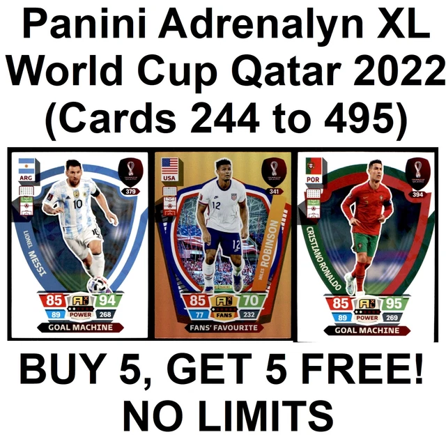 Album Complet Panini Adrenalyn XL Coupe Du Monde Qatar 2022 - Cartes Base Set - État Near Mint