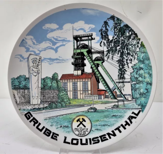 Klassisches SAARBERG Präsent - Ehrenteller Grube Louisenthal