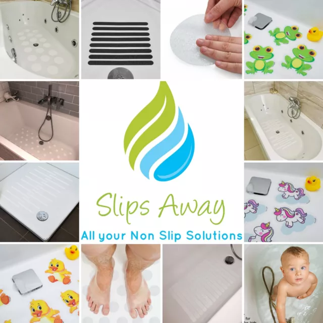 Bath Mat Non Slip Ultra Thin & Discreet Strong Adhesive – Slips Away