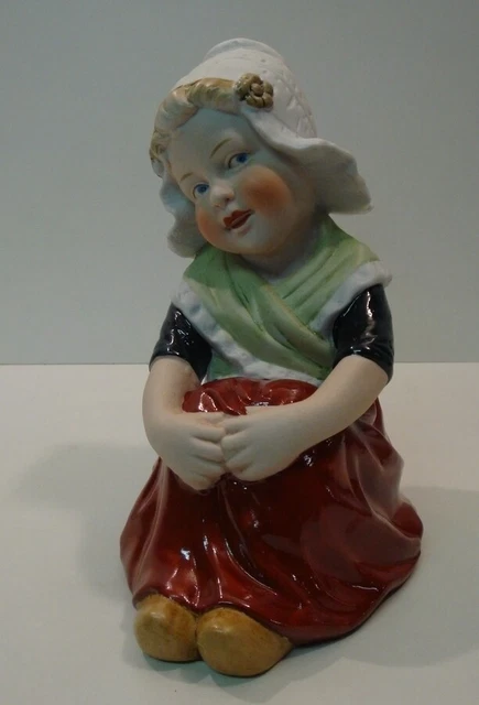 Figurilla Hija Art Deco Estilo Art Nouveau Estilo Porcelana Cerámico