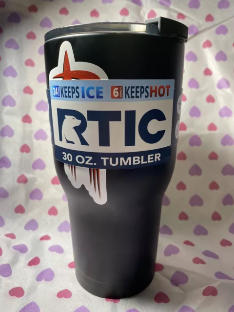RTIC 30 oz Stainless Steel Tumbler Cup w/ Splash Proof Lid Black