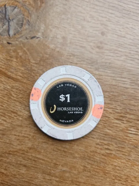 Las Vegas Horseshoe Casino Chip $1 Dollar USA Poker