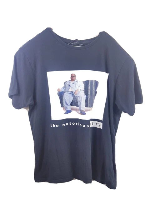 T-shirt hip hop piccola The Notorious Big Biggie taglia (L)-(Xl) vecchia scuola vintage
