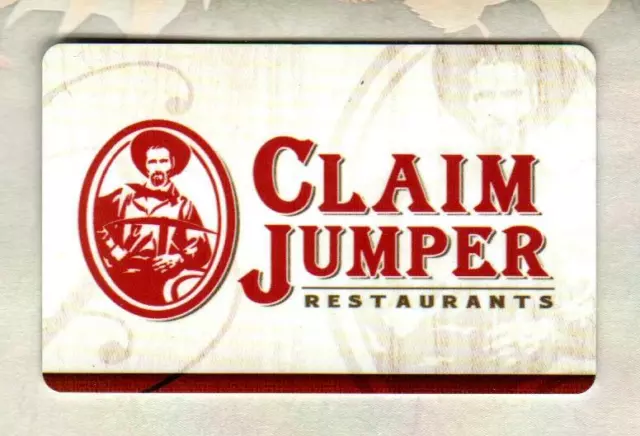 CLAIM JUMPER Classic Logo ( 2011 ) Gift Card ( $0 )