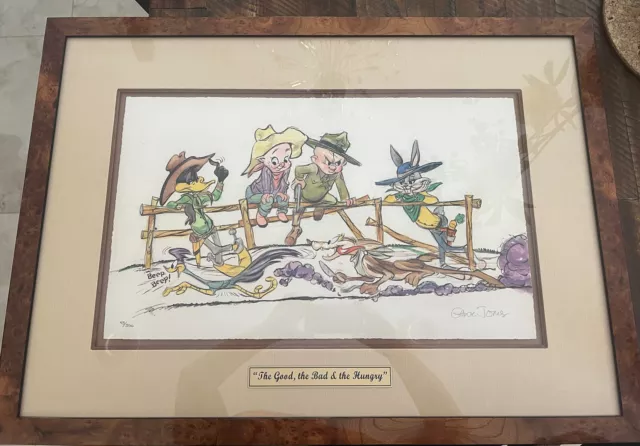 Chuck Jones The Good The Bad & The Hungry 43/350 limited ed Giclee Print signed