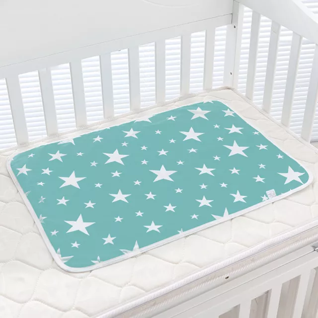 Infant Changing Cover Anti-shedding Waterproof Cloud Rain Print Baby Mat Soft 2