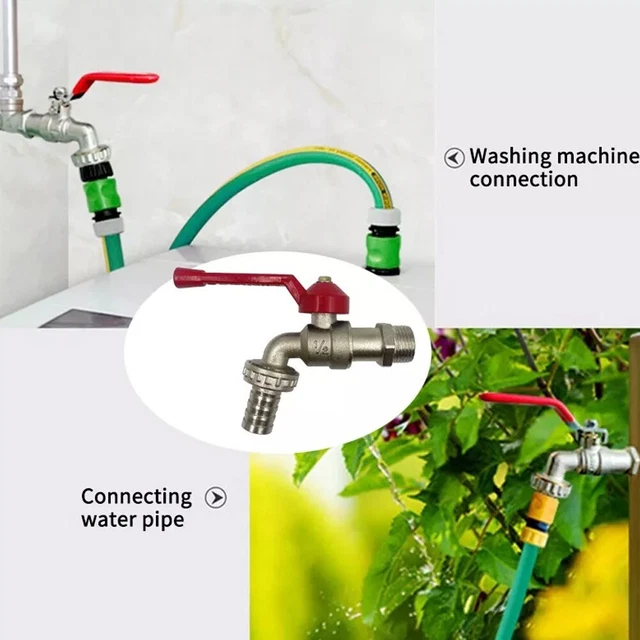 Robinet D'eau Extérieur Portable Avec Tube Extensible - Pour Seau, Camping, Jardin, Connexion Filetée 5 Cm - 7