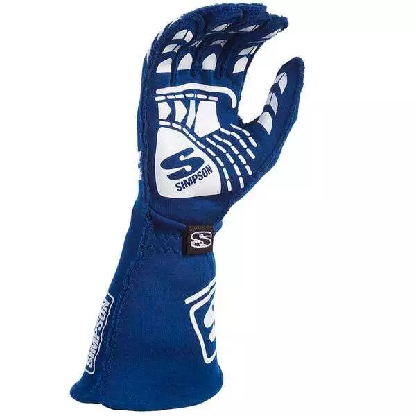 Simpson Racing EGSB Endurance Racing Gloves SFI 3.3/5 Adult Small Blue Pair