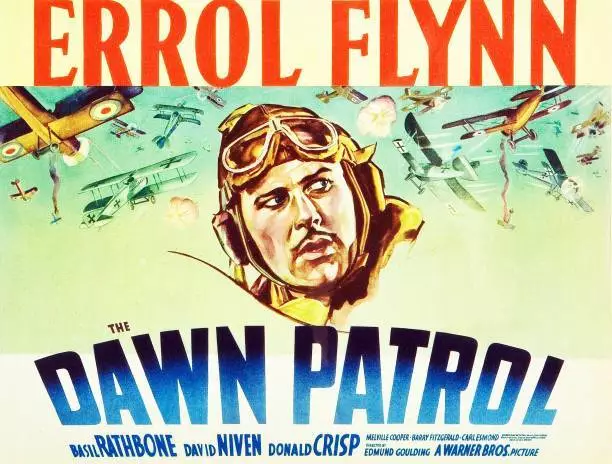 Dawn Patrol poster Errol Flynn 1938 Old Movie Photo