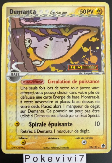 Carte Pokemon DEMANTA 20/101 Rare Reverse Bloc EX Ile des Dragons FR