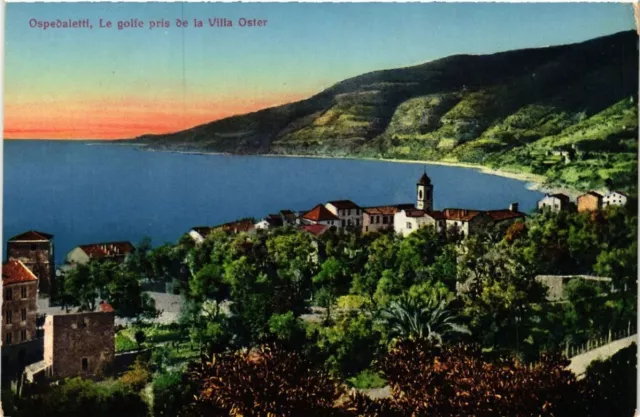 CPA AK OSPEDALETTI Le golfe pris de la Villa Oster ITALY (506320)