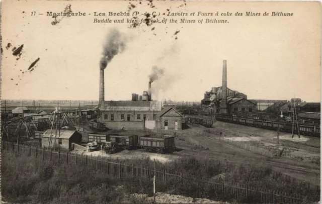 CPA Mazingarbe-Les Brebis-Lavoirs et Fours á coke des Mines de Béthune (44067)