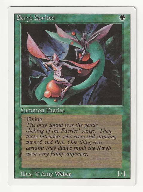 MTG SCRYB SPRITES Revised Edition (1994) Regular Common GREEN